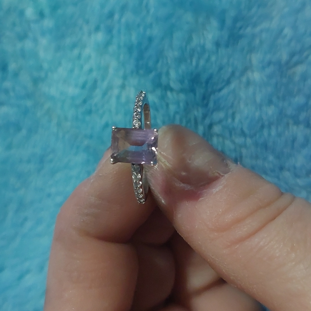 Sterling Silver Amertrine Ring